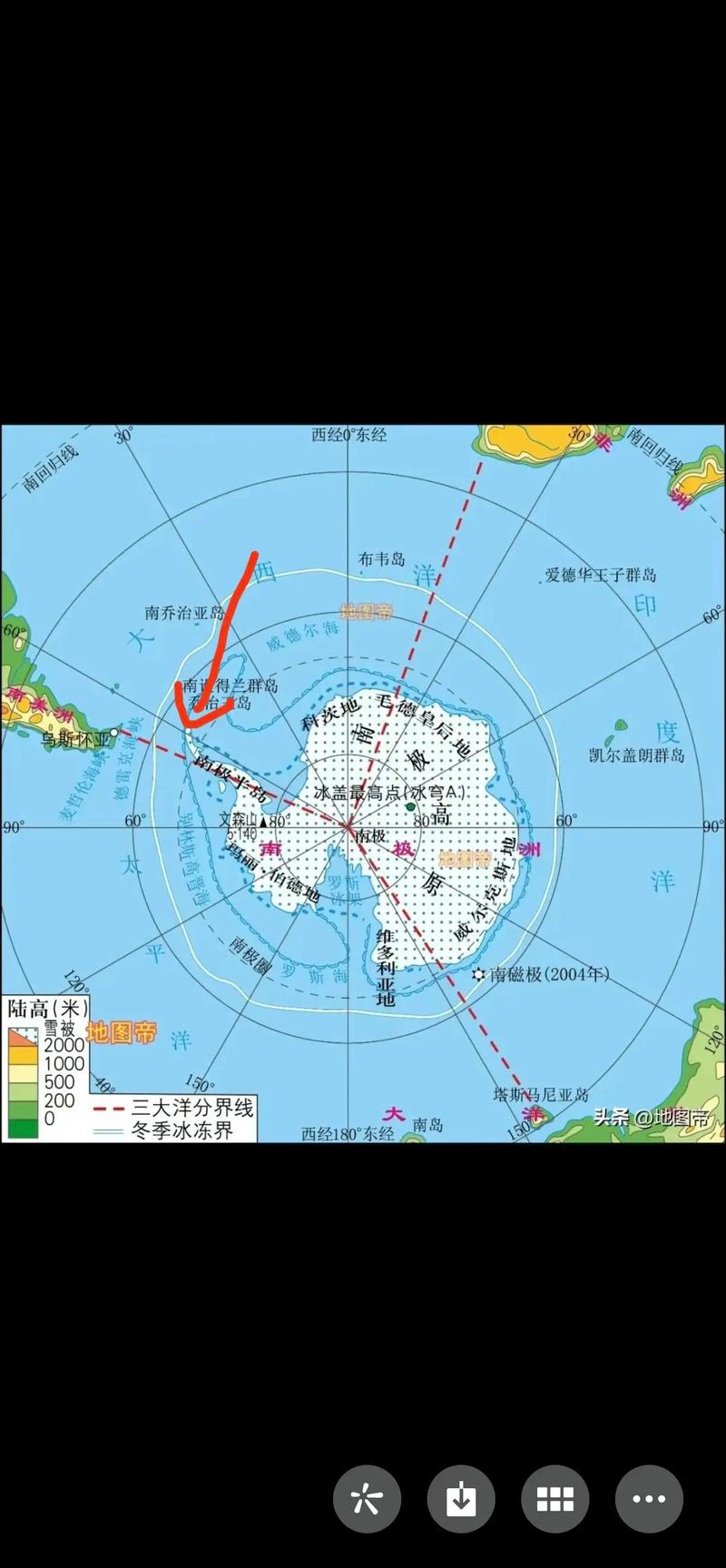 南极洲的古地图疑云（南极洲原来在哪个位置）