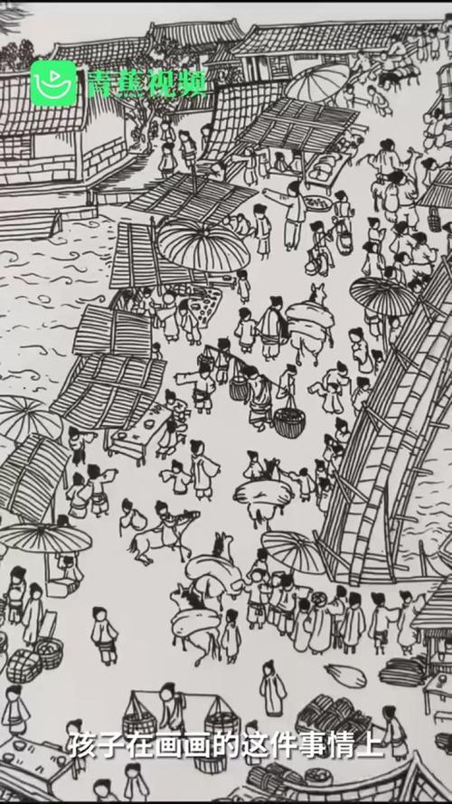 如何用Excel画清明上河图(清明上河图手绘教程)